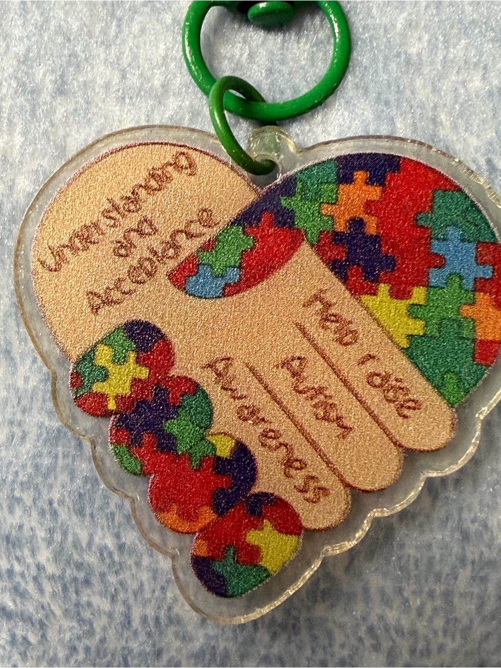 Autism Awareness Backpack Charm NWT